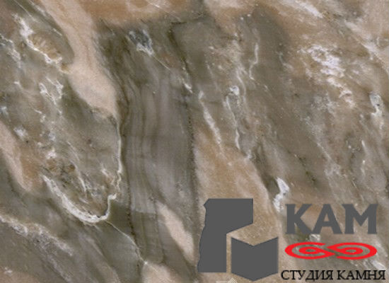 Натуральный камень мрамор Кибик-Кордон (коричневый)